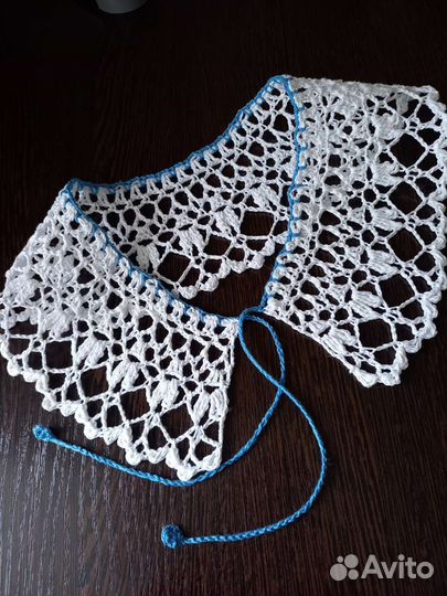 Кружевной воротник вязаный ручная работа