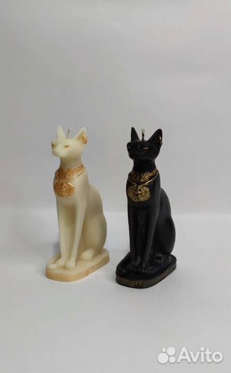 Восковая свеча кошка Богиня Бастет