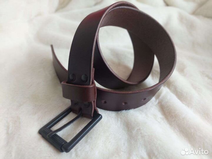 Ремень мужской кожаный ручной работы подарок