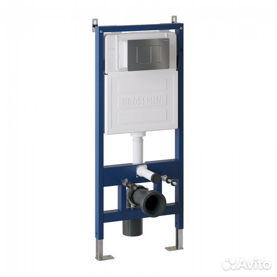 Комплект инсталяц. графит сатин+унитаз GR-4440S G