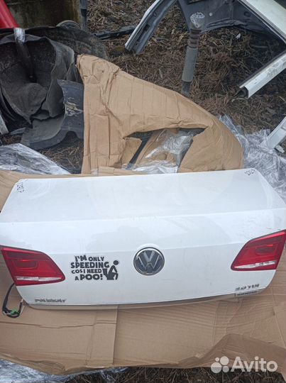 Volkswagen passat b7 седан крышка багажника