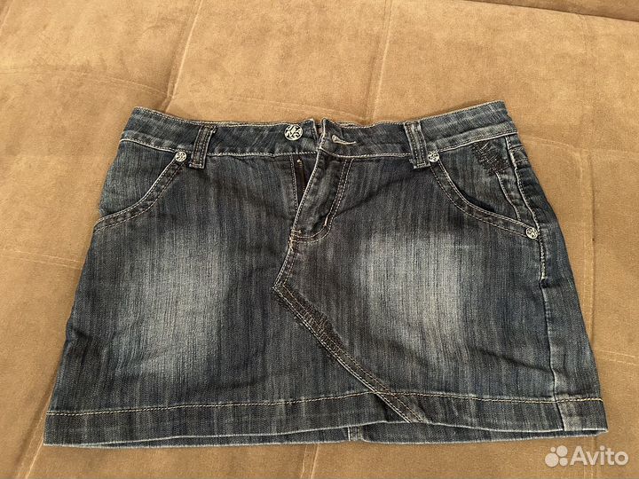 Юбка джинсовая мини