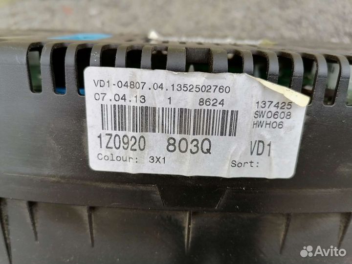 Панель приборов Skoda Octavia A5,VAG 1Z0920803Q