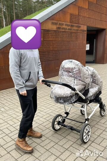 Коляска для двойни 3 в 1
