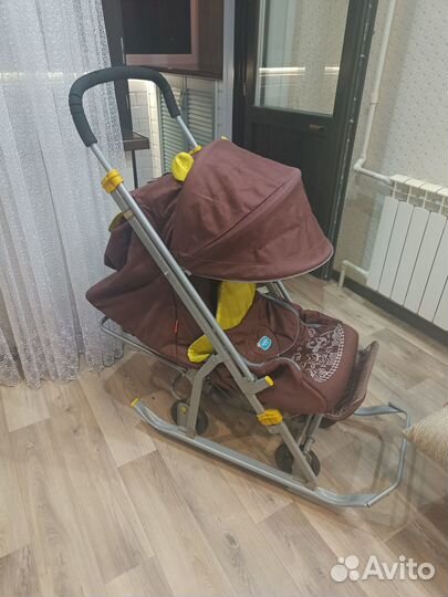 Детские санки коляска бу