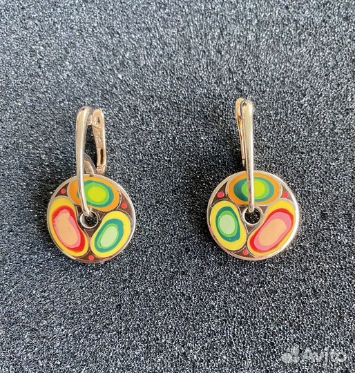 Сережки серебро