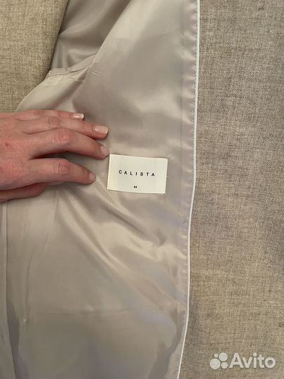 Жакет Calista с шерстью прямой пиджак 44 новый