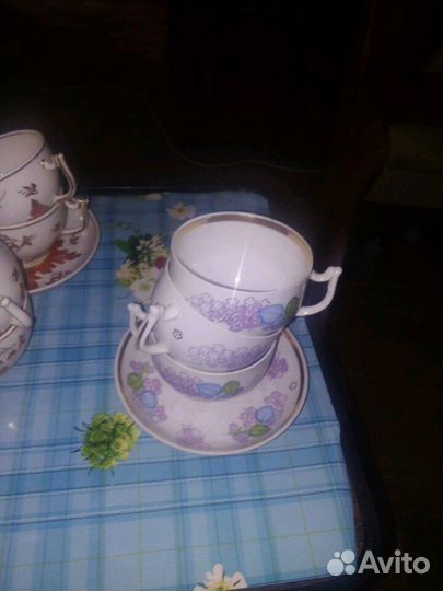 Чайные кружки,блюдце