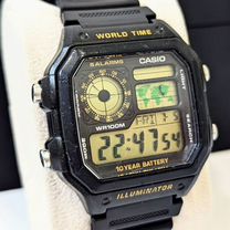 Оригинальные винтажные часы Casio World Time