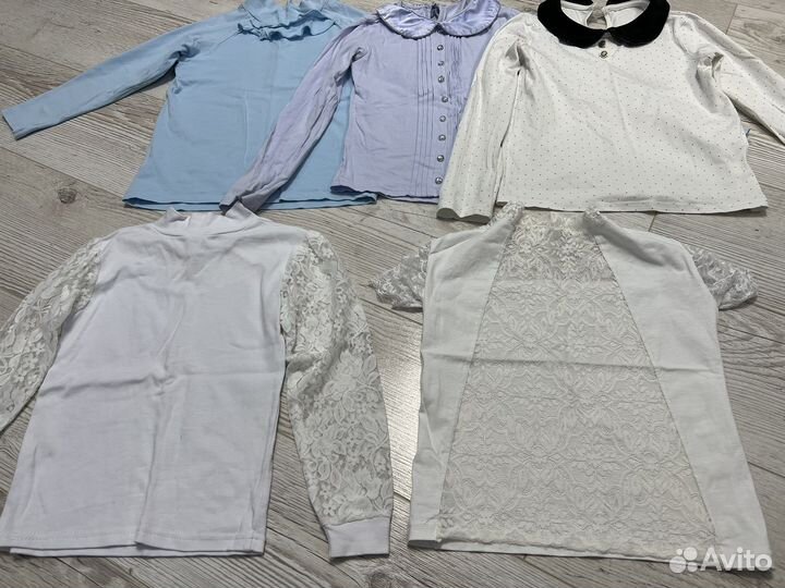 Школьная рубашка, блузка, водолазка 128, 134, 140
