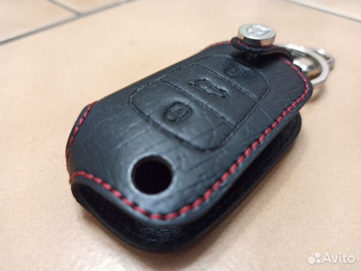 Кожаный чехол для ключей KIA