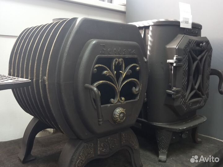 Чугунная печь Березка