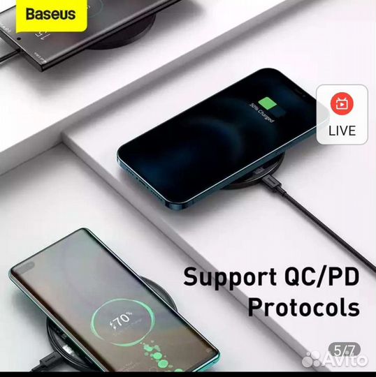 Зарядное беспроводное устройство Baseus новое