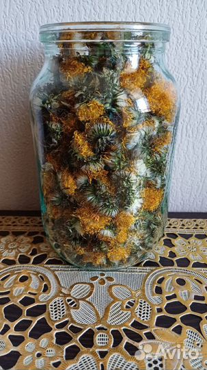 Цветки одуванчика сушеные