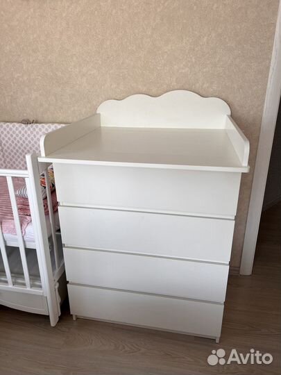 Накдладка пеленальная на комод, пеленальный столик