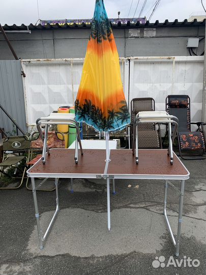 Столик Туристический Походний С 4 Стуля