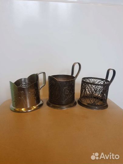 Подстаканники СССР спутник,лоза,зимняя тройка