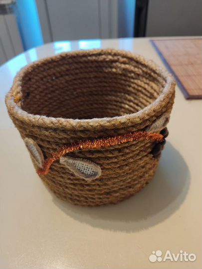 Корзина плетеная/ горшок плетеный