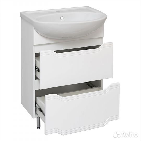 Тумба напольная viktoria 60 /2ящ/ aqua DE marco