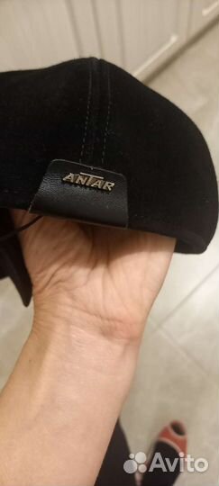 Кепка Замшевая Натуральная Черная Мужская