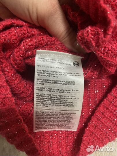 Шерстяной вязаный свитер си энд эй C&A