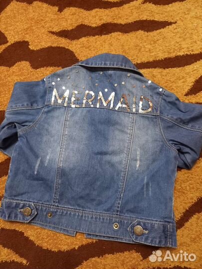 Джинсовая куртка для девочки рост 104