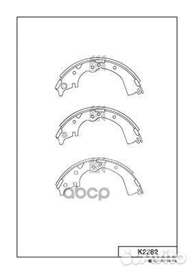 Колодки тормозные барабанные Toyota k2282 Kashi