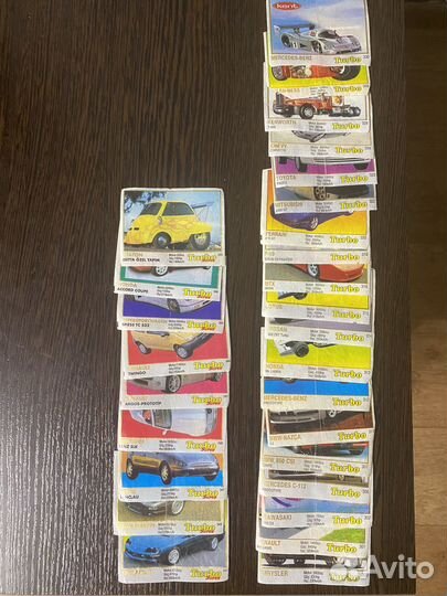 Вкладыши от жвачки турбо