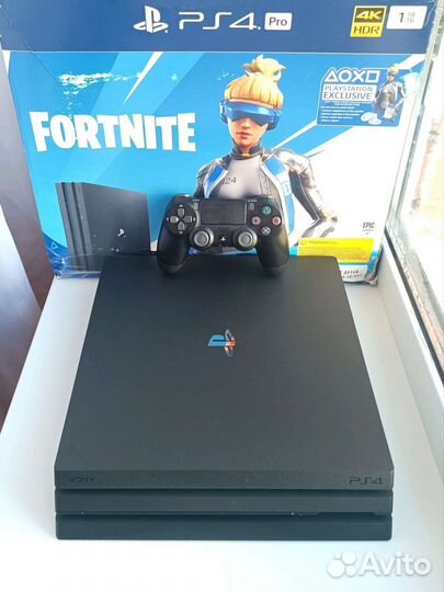 PS4 Pro 1TB + 400 игр (Полный комплект)