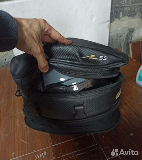 Кофр для мотоцикла из кожи