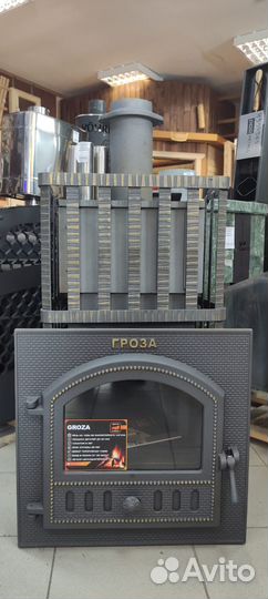Чугунная печь для бани гефест