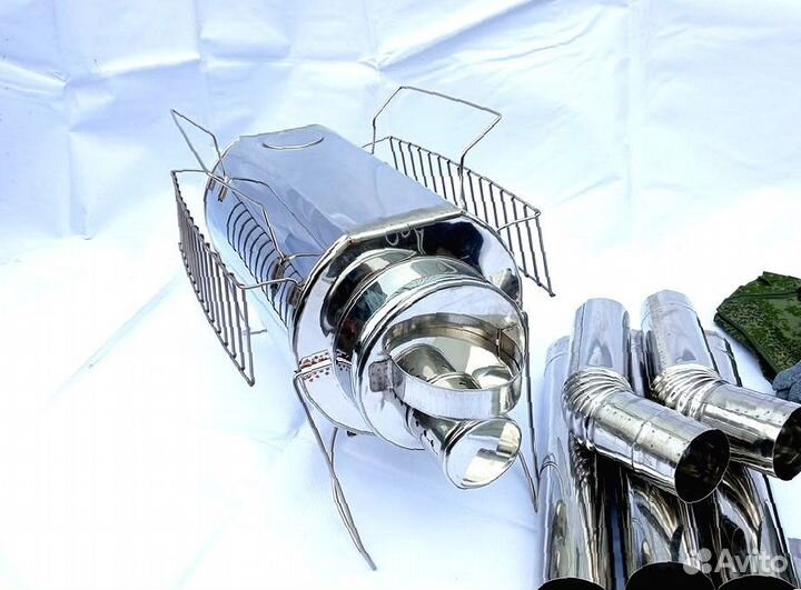 Печь для отопления палатки Кабанчик на 15 л