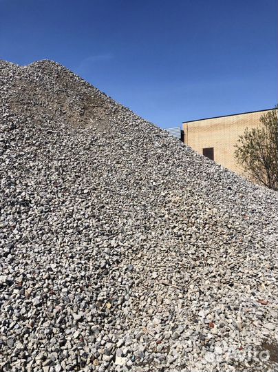 Щебень, песок