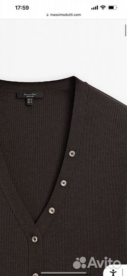 Топ лонг кофточка в рубчик massimo dutti