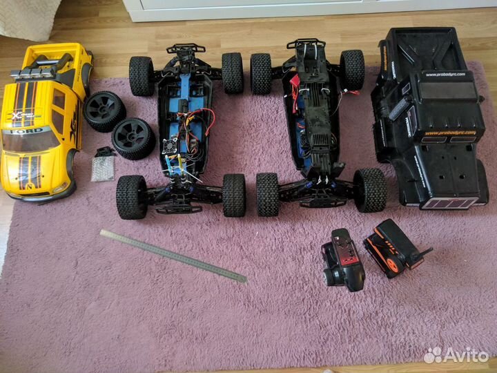 Огромный rc трагги-монстр 1:5, 50-60 км/ч, 2 шт