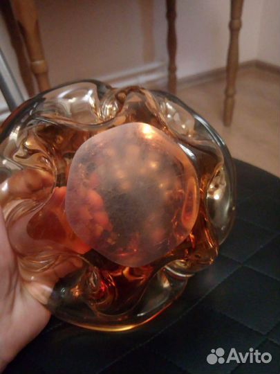 Конфетница, пепельница СССР чешское стекло