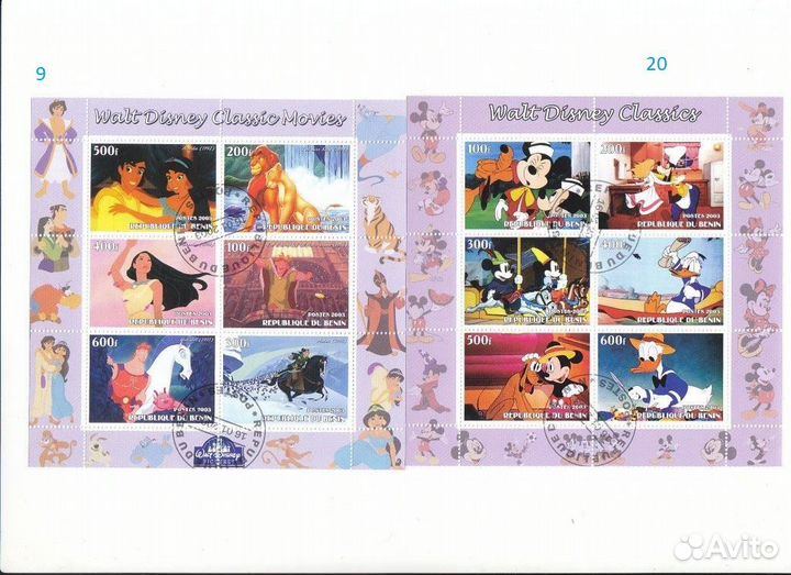 Марки Дисней