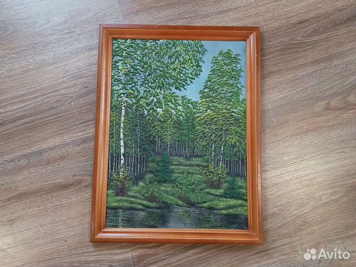 Картина из янтарной крошки