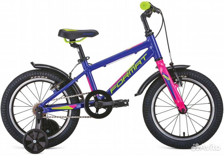 Велосипед format Kids 14 - голубой мат 2020