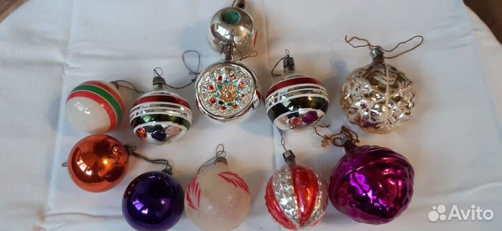 Ёлочные игрушки. Стекло,картон. СССР 30х - 50х г