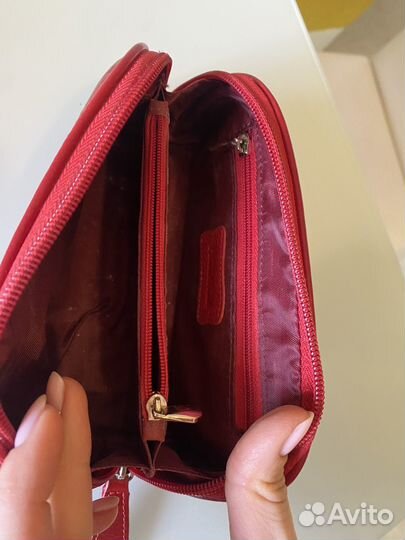 Косметичка натуральная кожа