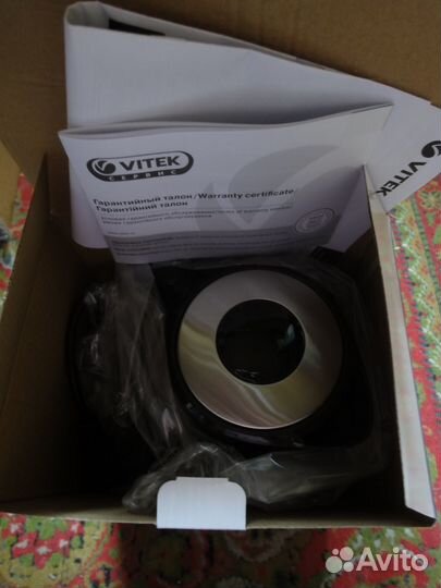 Чайник электр.Vitеk,1,7л,скрытый диск,черный,новы