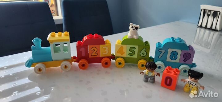 Lego duplo поезд с цифрами 10954