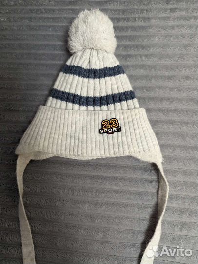Шапка для мальчика весна 44-46