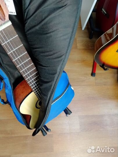 Утепленный чехол для классической гитары 3/4 синий