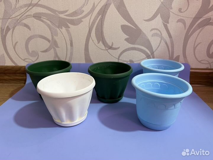 Горшки для фиалок 5 штук