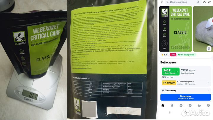 Корм, сено, опилки для грызунов