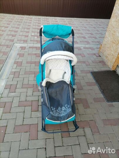 Детские санки коляска