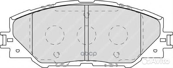 Колодки тормозные дисковые 0446542190 toyota