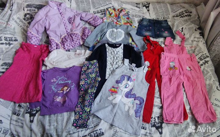 Вещи пакетом для девочки 98 104